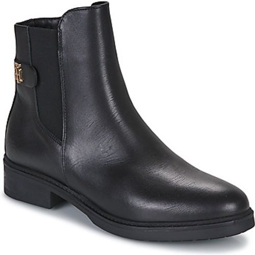 TH LEATHER FLAT BOOT women's Mid Boots in - Tommy Hilfiger - Modalova