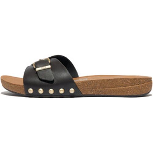 IQUSHION ADJUSTABLE BUCKLE LEATHER SLIDES women's Mules / Casual Shoes in - FitFlop - Modalova