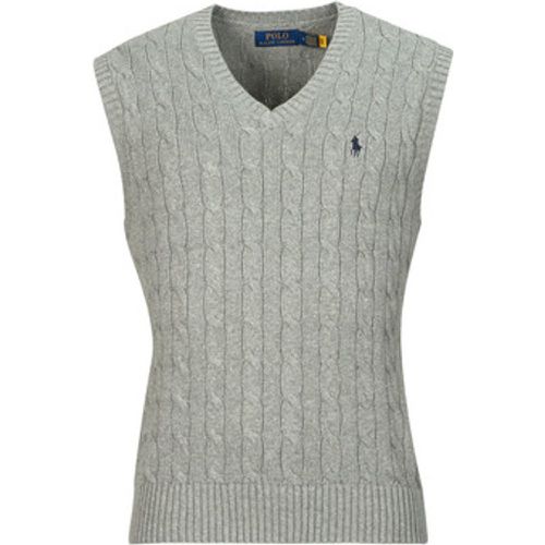 PULL COTON CABLE COL V SANS MANCHE men's Sweater in - Polo Ralph Lauren - Modalova