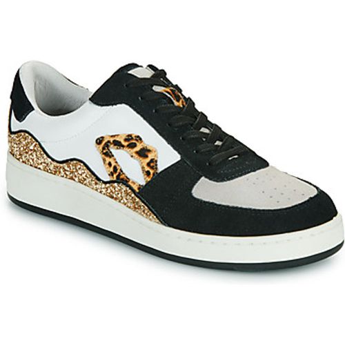 LOULOU BLANC NOIR LEOPARD women's Shoes (Trainers) in - Bons baisers de Paname - Modalova