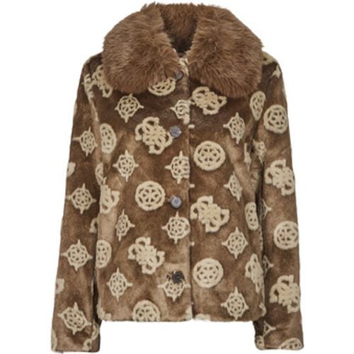 KARINE FUR LOGO JKT women's Coat in - Guess - Modalova