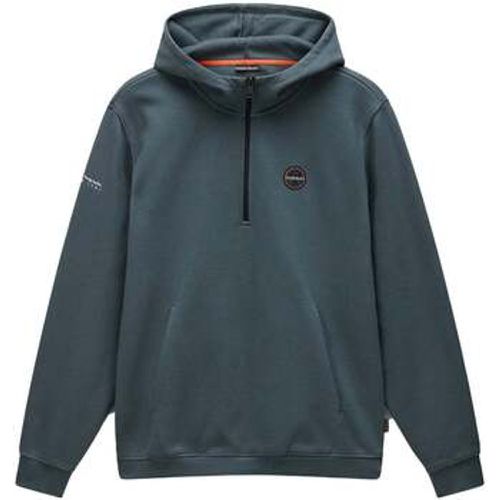 Badge Quarter Zip Hoodie Urban men's Sweatshirt in - Napapijri - Modalova