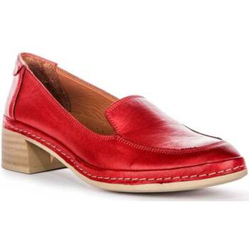 Womens Soft Leather Slip On Comfort Medium Heel Shoes women's Slip-ons (Shoes) in - Justinreess England - Modalova