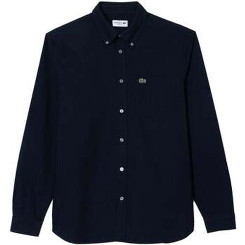 Regular Fit Oxford Shirt Navy men's Long sleeved Shirt in - Lacoste - Modalova