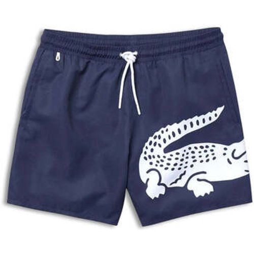 Men's Navy Large Crocodile Logo Print Swim Shorts men's in - Lacoste - Modalova