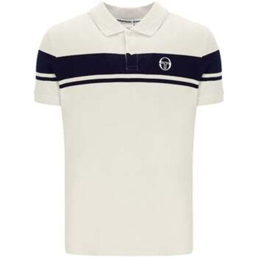 Young Line Polo Shirt Gardenia/Maritime Blue men's in - Sergio Tacchini - Modalova