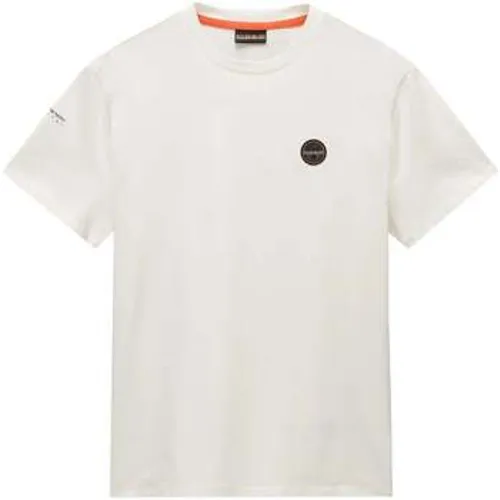 S Badge T-Shirt Heron men's in - Napapijri - Modalova