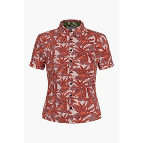 Leaf Printed Semi Crop Shirts women's Shirt in - Enorsia - Modalova