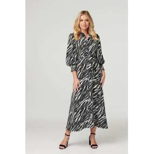 Zebra Print Puff Sleeve Dress women's in - Izabel London - Modalova