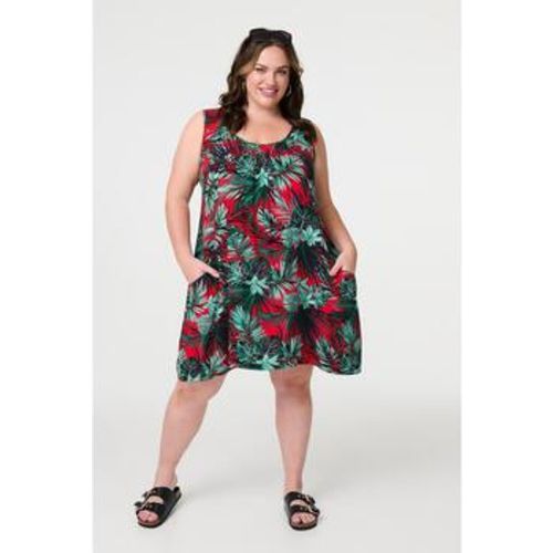 Leaf Print Sleeveless Tunic Dress women's Dress in - Izabel London - Modalova