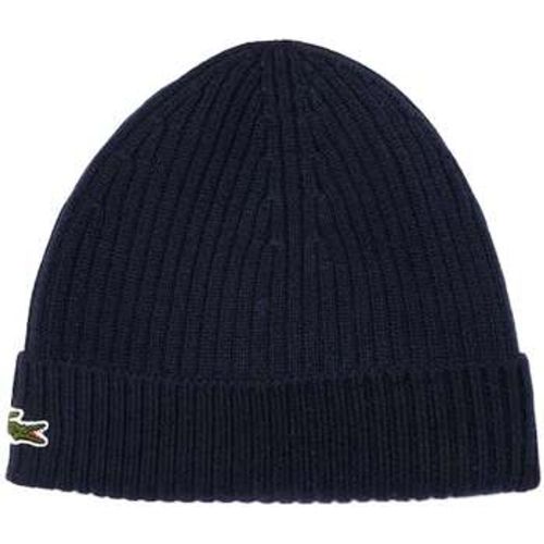 Rib-Knit Brushed Wool Beanie Navy men's Beanie in - Lacoste - Modalova