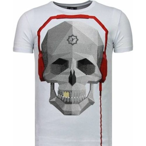 T-Shirt Skull Bring The Beat Strass - Local Fanatic - Modalova