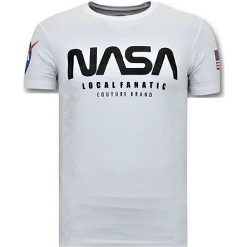 T-Shirt Mit Aufdruck Nasa American Flag - Local Fanatic - Modalova
