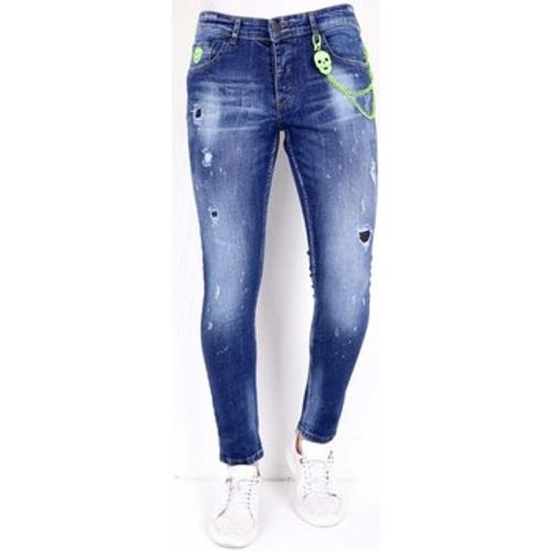 Slim Fit Jeans Jeans Mit Farbspritzer - Local Fanatic - Modalova