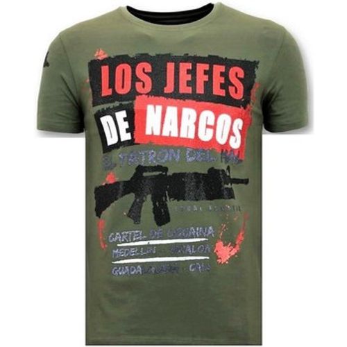 T-Shirt Strass Los Jefes Die Narcos - Lf - Modalova