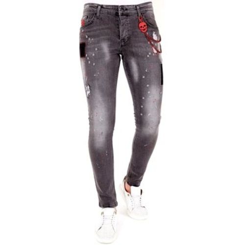 Slim Fit Jeans Jeans Mit Farbspritzern - Lf - Modalova