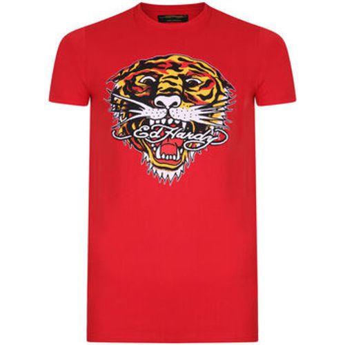 T-Shirt Tiger mouth graphic t-shirt red - Ed Hardy - Modalova