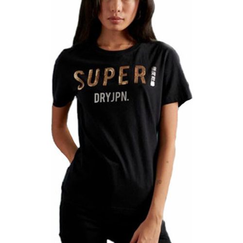 Superdry T-Shirt Jpn Sequin black - Superdry - Modalova