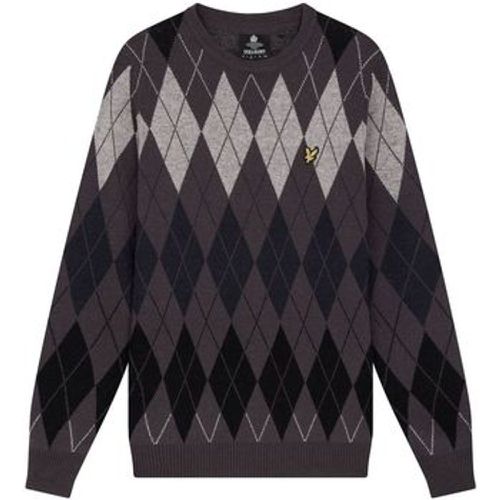 Pullover KN1721V BRITISH ARGYLE-W63 GUNMETAL - Lyle & Scott - Modalova