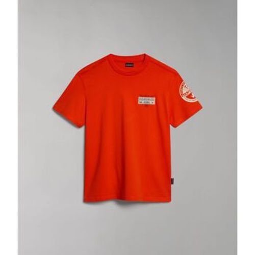 T-Shirts & Poloshirts S-AMUNDSEN NP0A4H6B-R05 CHERRY RED - Napapijri - Modalova