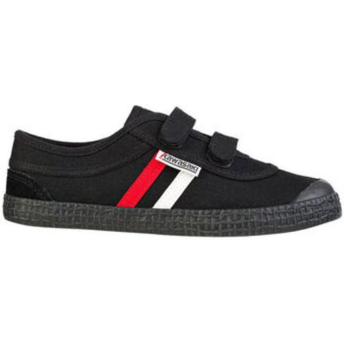 Sneaker Retro Shoe W/velcro K204505 1001S Black Solid - Kawasaki - Modalova