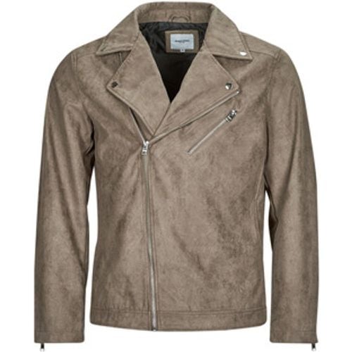 Lederjacken JJROCKY FAUX SUEDE BIKER JACKET - jack & jones - Modalova