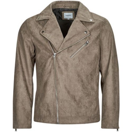 Lederjacken JJROCKY FAUX SUEDE BIKER JACKET - jack & jones - Modalova