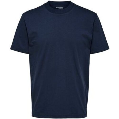 T-Shirts & Poloshirts 16077385 RELAXCOLMAN-NAVY BLAZER - Selected - Modalova