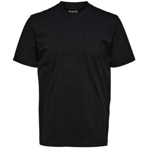 T-Shirts & Poloshirts 16077385 RELAXCOLMAN-BLACK - Selected - Modalova