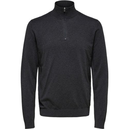 Sweatshirt Berg Half Zip Cardigan Antraciet - Selected - Modalova