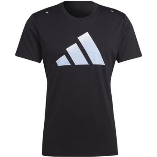 T-Shirt Sport RUN ICONS 3 BAR,BLACK HR3243 - Adidas - Modalova