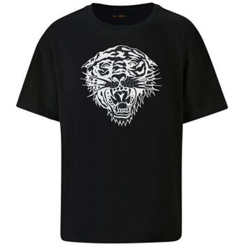 T-Shirt Tiger glow tape crop tank top black - Ed Hardy - Modalova