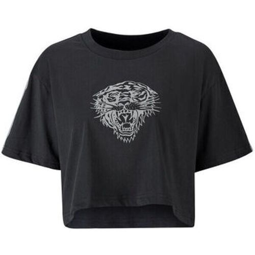 T-Shirt Tiger glow crop top black - Ed Hardy - Modalova
