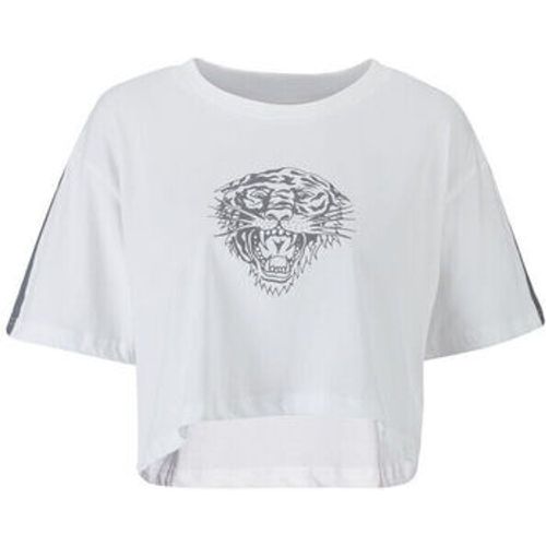 T-Shirts & Poloshirts Tiger glow crop top white - Ed Hardy - Modalova