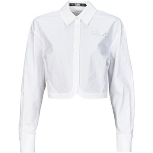 Blusen crop poplin shirt - Karl Lagerfeld - Modalova