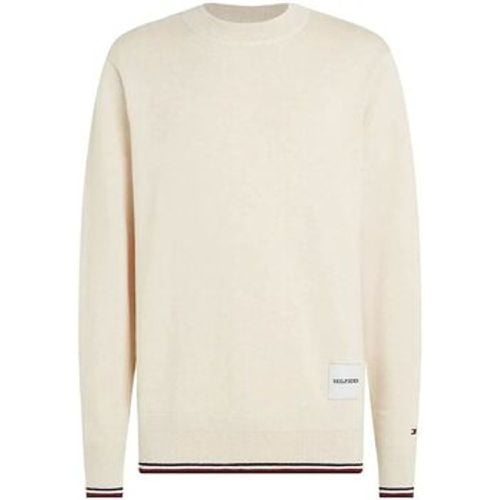 Pullover MW0MW32037 MONOTYPE TIPPED-YBH ANCIENT WHITE - Tommy Hilfiger - Modalova