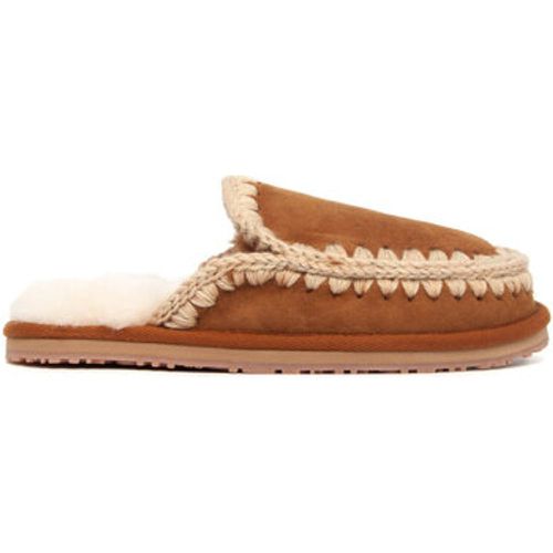 Pantoffeln FW161007A SUEDE SLIPPER FULL ESKIMO STITCH COGNAC - Mou - Modalova