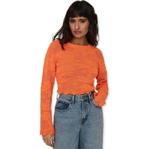 Pullover Cille Life Knit L/S - Tangerine - Only - Modalova