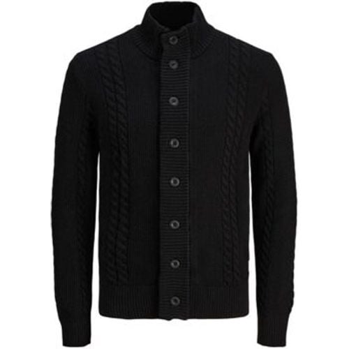 Pullover 12242947 GRID CABLE CARDIGAN-BLACK - jack & jones - Modalova