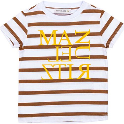 T-Shirts & Poloshirts T-SHIRT A RIGHE CON LOGO Art. MR1365 - Manuel Ritz - Modalova
