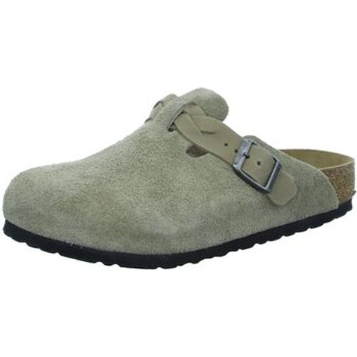 Clogs Pantoletten Boston Braided 1026667 taupe Suede Leather 1026667 - Birkenstock - Modalova