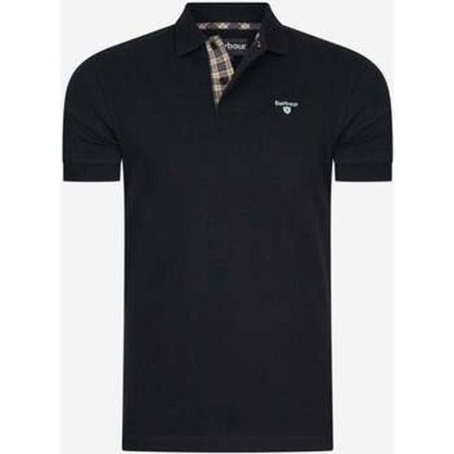 T-Shirts & Poloshirts Piqué-Poloshirt mit Schottenmuster - schwarzer Stein - Barbour - Modalova