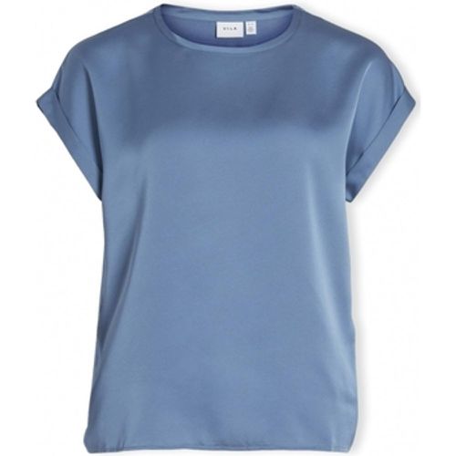 Blusen Noos Top Ellette - Coronet Blue - Vila - Modalova