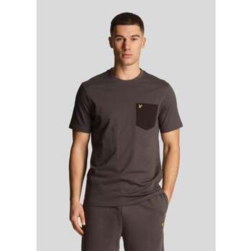 T-Shirts & Poloshirts Contrast pocket t-shirt - gunmetal-jet-black - Lyle & Scott - Modalova