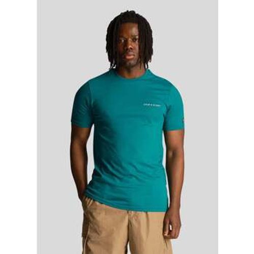 T-Shirts & Poloshirts Besticktes T-Shirt – Gerichtsgrün - Lyle & Scott - Modalova