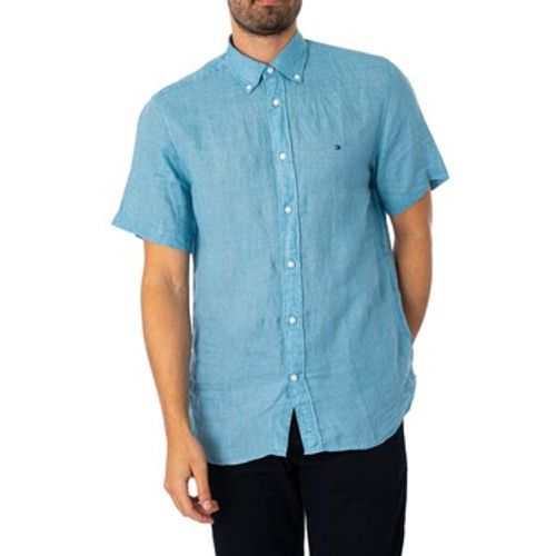 Kurzarm Hemdbluse Kurzarmhemd aus Pigment-Syed-Leinen - Tommy Hilfiger - Modalova