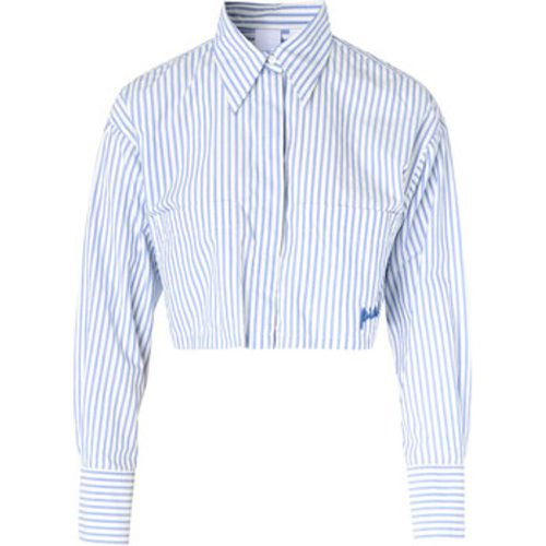 Blusen Crop-Shirt mit blauen und weißen Streifen - pinko - Modalova