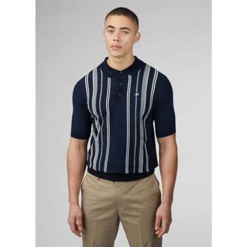 T-Shirts & Poloshirts Crickle cotton stripe polo - dark navy - Ben Sherman - Modalova