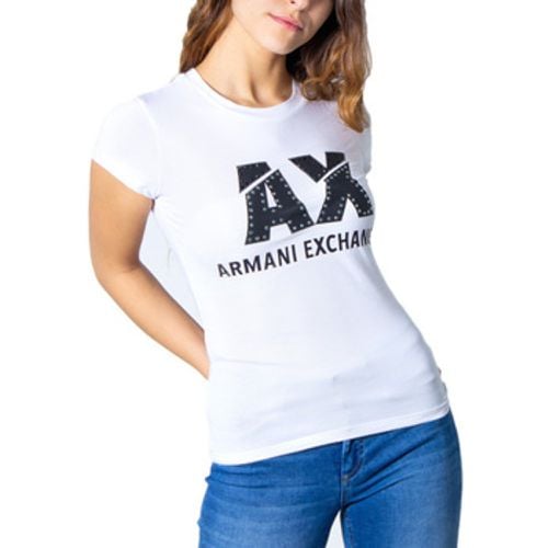 T-Shirt LOGO STRASS 8NYT86 Y8C7Z - EAX - Modalova