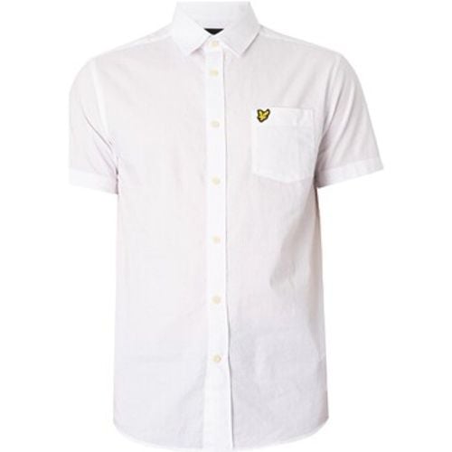 Kurzarm Hemdbluse Einfarbiges Kurzarmhemd aus Popeline - Lyle & Scott - Modalova